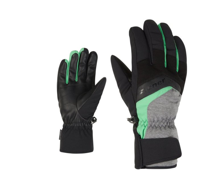 Ziener Gabino Hanski - Dark melange pale green