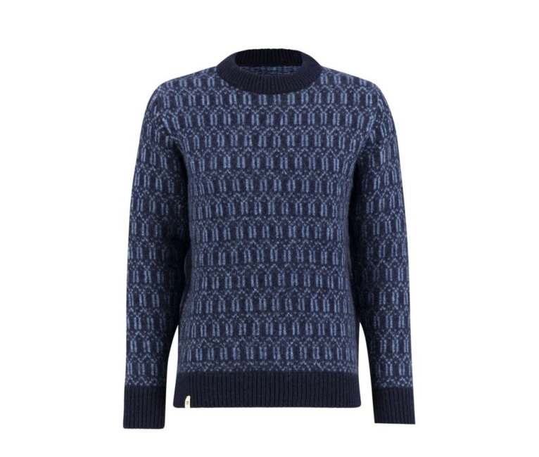 Ulvang Echo Crew Neck Peysa - Navy Blue