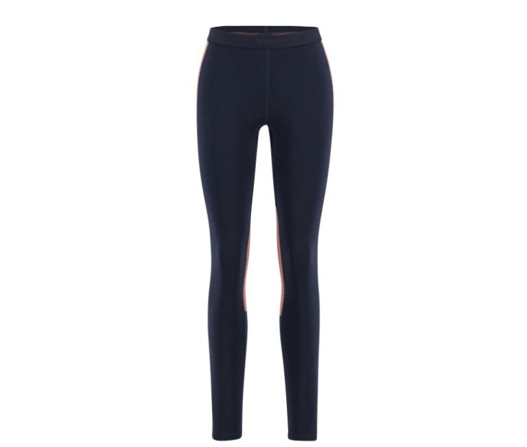 Ulvang Peak Map Baselayer Tights - Navy Blue Mineral Red
