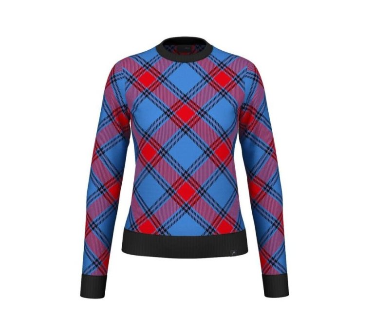  Head Carla Pullover Merino peysa - Frenchblue / Red