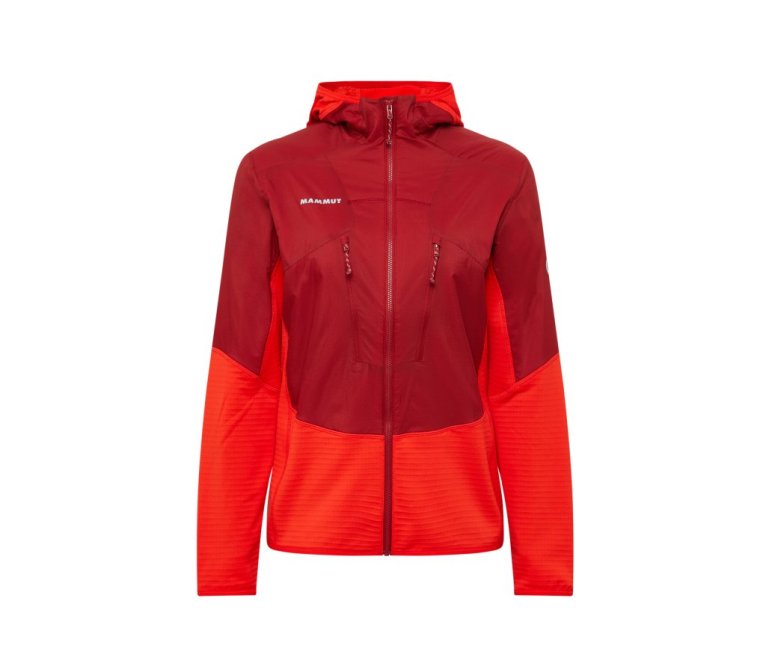 Aenergy ML Hybrid Hooded Jacket - Dark mammut red 
