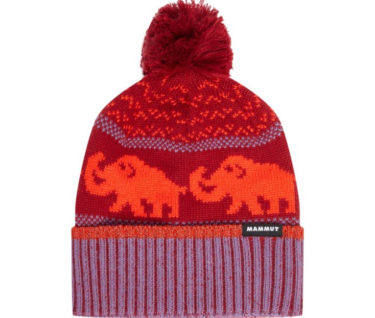  Mammut X MINI A TURE Retro Beanie - Dark Mammut Red Paloja