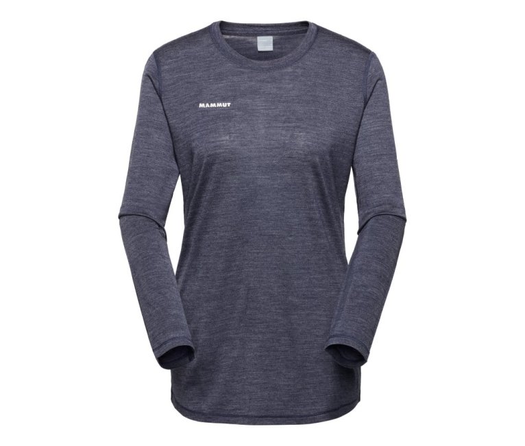 Mammut Tree Wool FL Longsleeve - Marine Melange