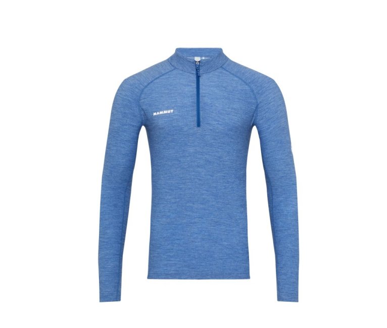 Mammut Tree Wool Thermal FL Half Zip Longsleeve - Tschiel Melange