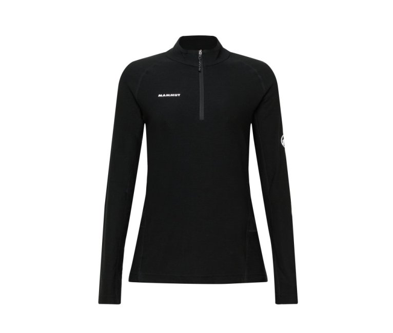 Mammut Tree Wool Thermal FL Half Zip Longsleeve - Black