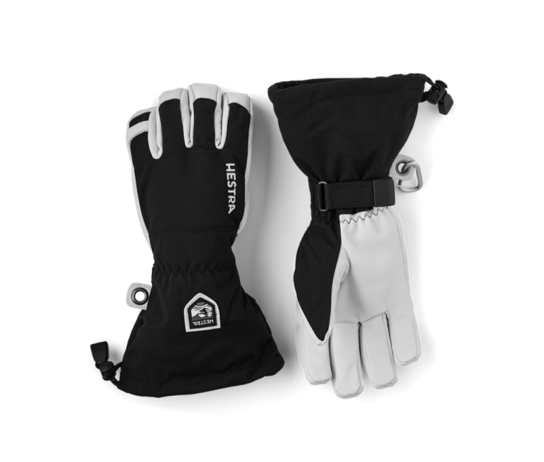 Hestra Army Leather Heli Ski Hanskar - Black