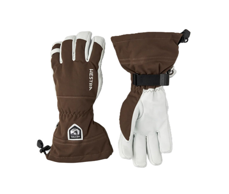 Hestra Army Leather Heli Ski Hanskar - Espresso
