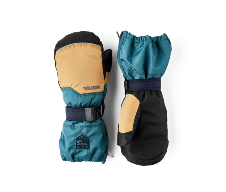 Hestra Baby Zip L&uacute;ffur - Sand Petrol