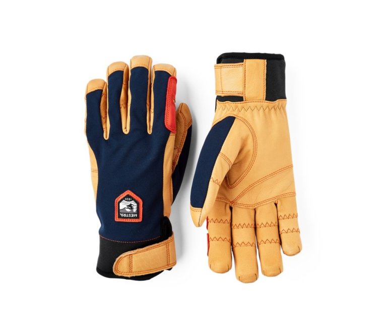 Hestra Ergo Grip Active - Navy & Natural brown