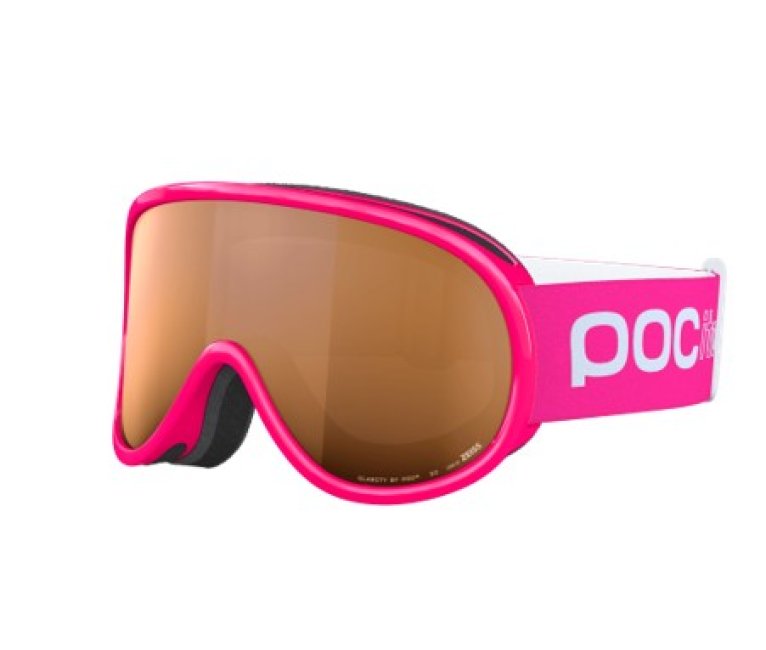 POCito Retina Ski Goggle Fluorescent Pink Partly Sunny Light Orange