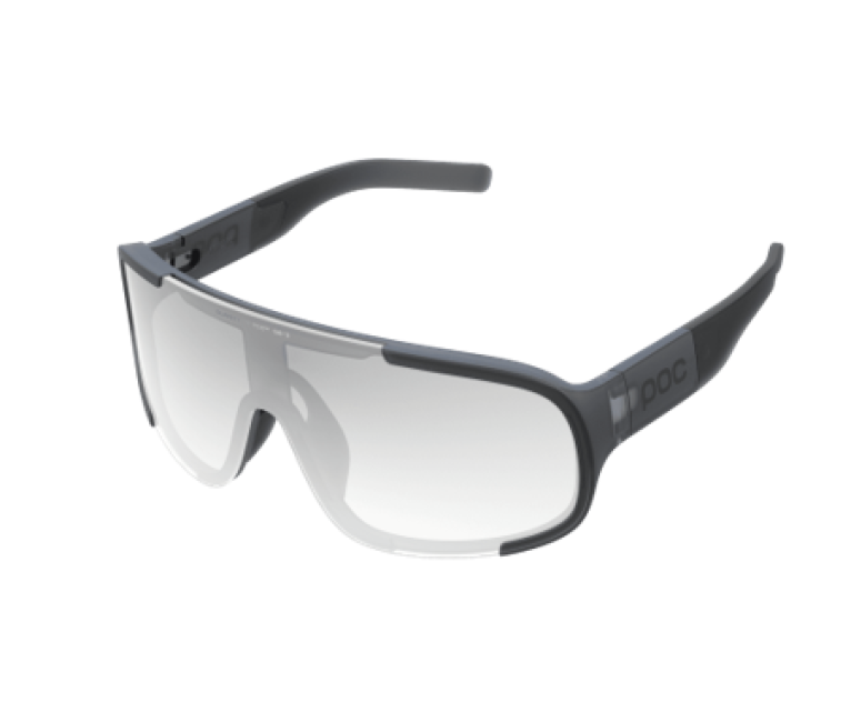 POC Aspire Photochromic Bike Sunglasses - Translucent Black Clarity Photochromic/Changeable Grey Cat. 0-3