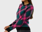 Head Carla Pullover Merino peysa - Dark teal / Dark pink